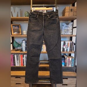 AGOLDE Riley High-rise Black Denim Jeans, Size 27